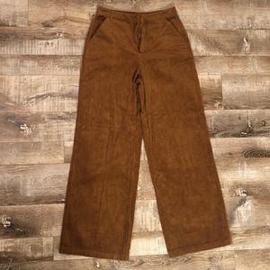 Retro Corduroy High Waisted Pants
